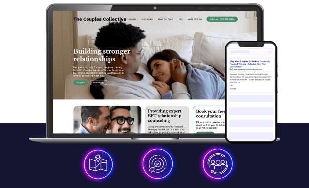 therapist marketing agency - mental health and wellness marketing agency - the couples collective california therapy - boost local marketing agency