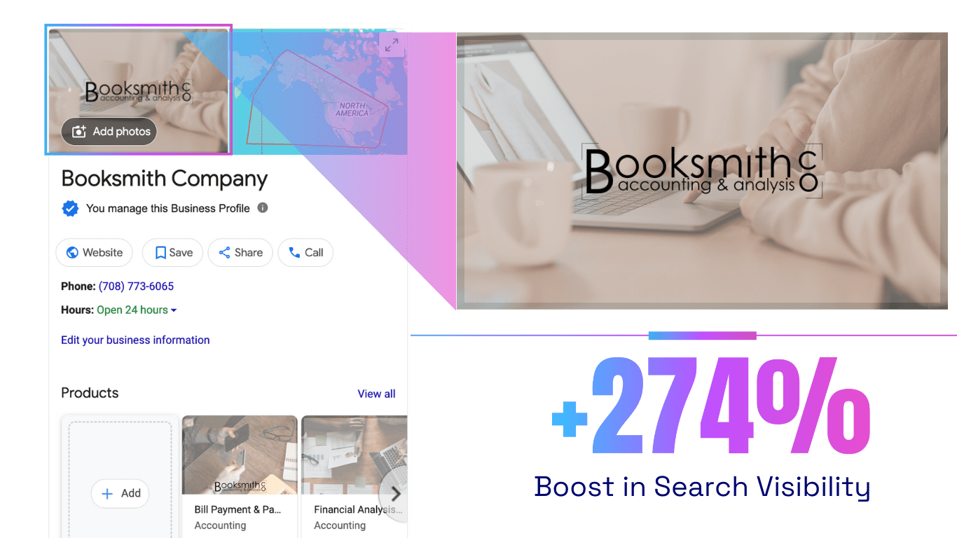 booksmith co - bookkeeper Google Business Profile Branding