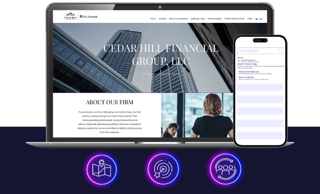 cedar hill financial group - financial services marketing - boost local small business marketing agency