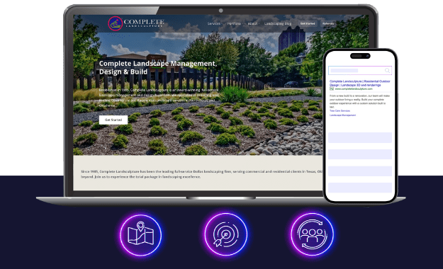 complete landsculpture - construction marketing - home services marketing - boost local small business marketing agency