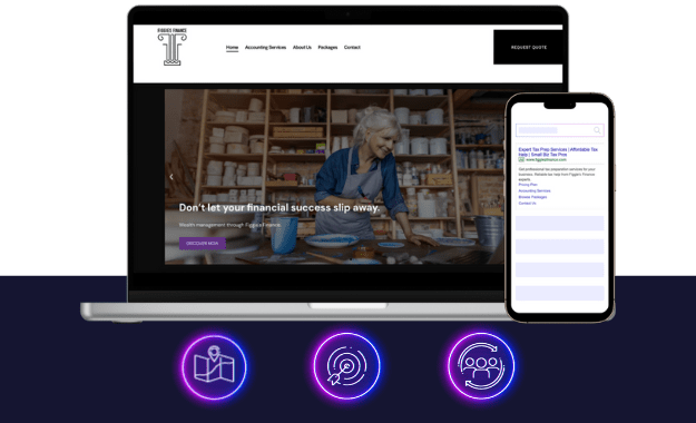figgies finance - financial services marketing - boost local small business marketing agency