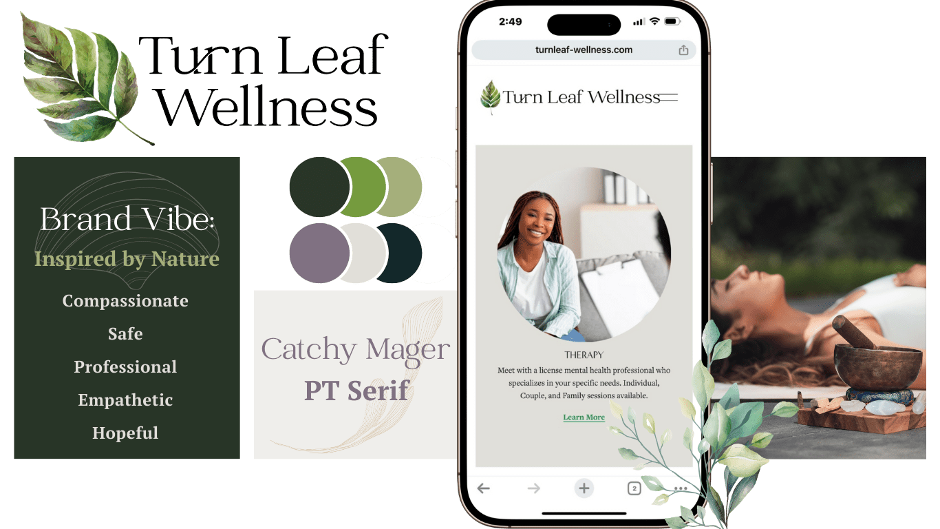 turn leaf wellness brand kit