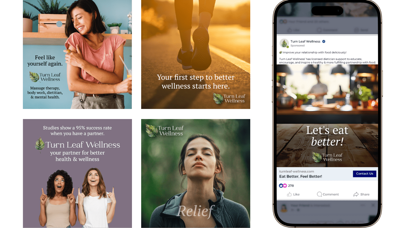 turn leaf wellness meta ads - facebook ads